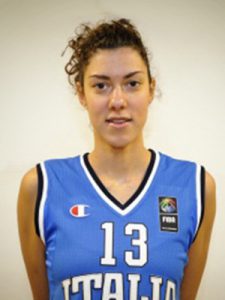 Alessandra Formica con la maglia della Nazionale