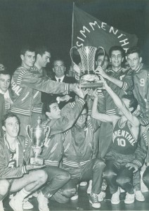 La Simmenthal Milano di Cesare Rubini vince la Coppa Campioni del 1966