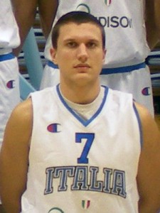 Mattia Ciman in Nazionale U18, a fine 2010 (foto U.S. FIP)