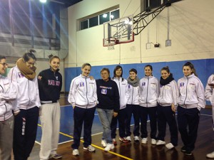 Le ragazze della Rainbow al PalaGalermo (foto Sicra)