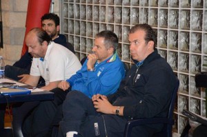 Andrea Capobianco, Antonio Bocchino e Simone Pianigiani durante le Giornate azzurre