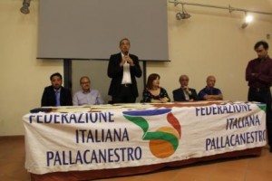 Il tavolo della festa di premiazione della FIP Catania