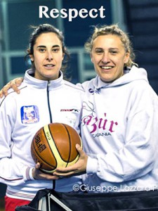 Marzia Ferlito e Deborah Bruni prima dell'ultimo derby (foto G. Lazzara)