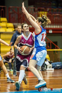 Martina Lombardo e Gisel Villarruel nell'ultimo derby (foto G. Maugeri)