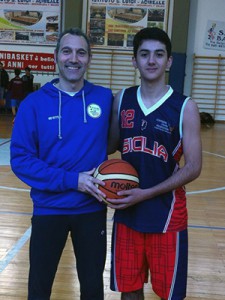 Carmelo Minnella e Giorgio Dore con la maglia della rappresentativa siciliana